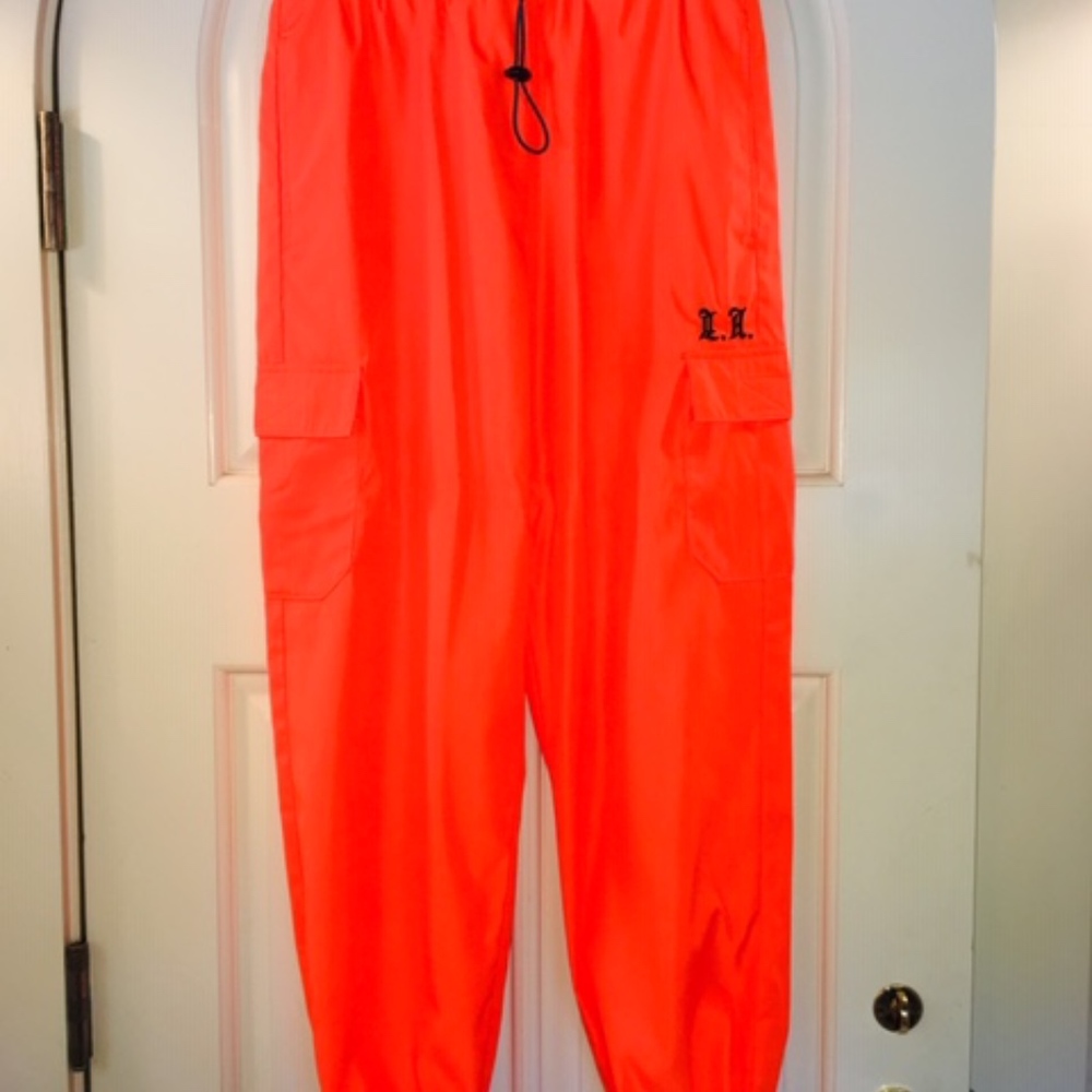 Neon Orange Pants